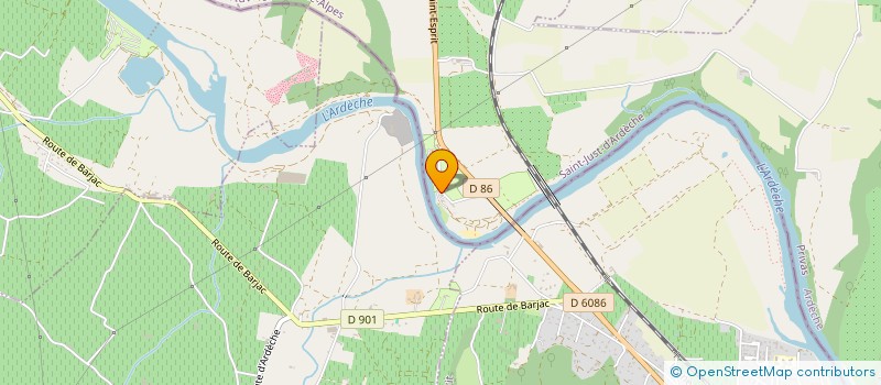 localisation de l'entreprise LE ROSALBIN  SAINT-JUST-D'ARDECHE