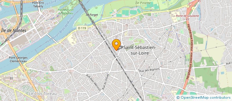 localisation de l'entreprise LE ROSEAU OUEST SUD LOIRE  SAINT-SEBASTIEN-SUR-LOIRE
