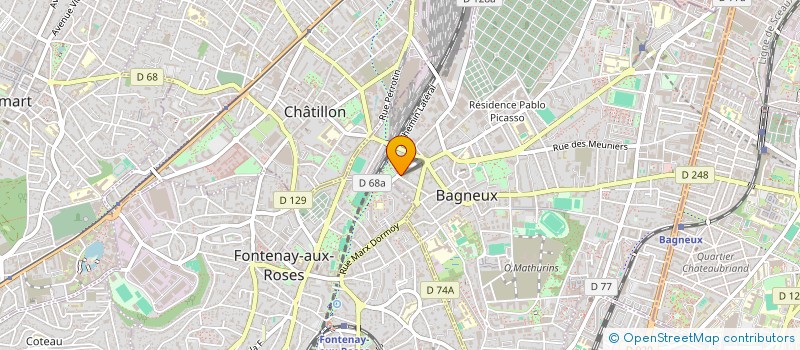 localisation de l'entreprise LE ROSELIA à BAGNEUX