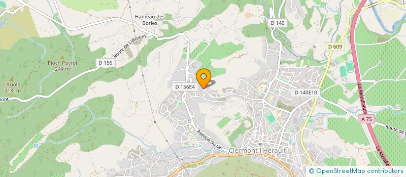 localisation de l'entreprise LE ROSIER  CLERMONT-L'HERAULT