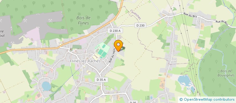 localisation de l'entreprise LE ROSSIGNOL  FLINES-LEZ-RACHES