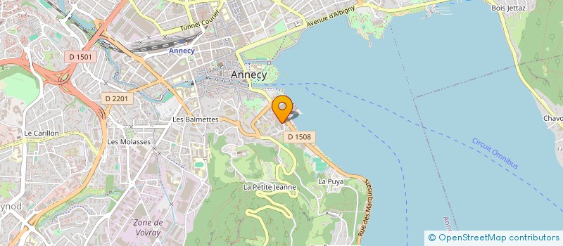 localisation de l'entreprise LE ROSSIGNOL BLEU à ANNECY