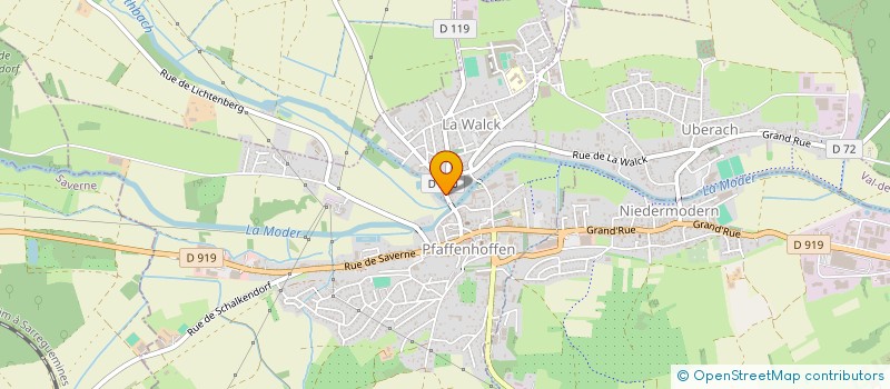 localisation de l'entreprise LE ROTHBACH  VAL-DE-MODER