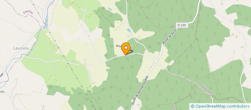 localisation de l'entreprise LE ROUBERTOU  PAULHIAC