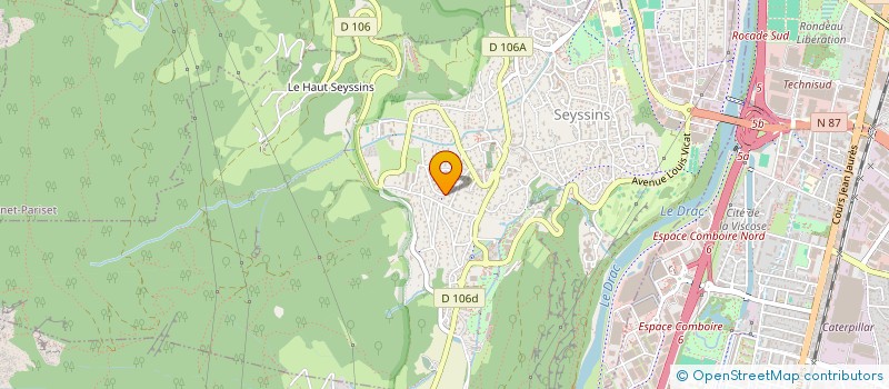 localisation de l'entreprise LE ROUCASSET à SEYSSINS