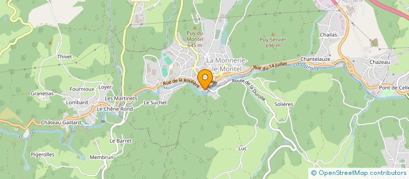 localisation de l'entreprise LE ROUET DE BOULARY  LA MONNERIE-LE-MONTEL