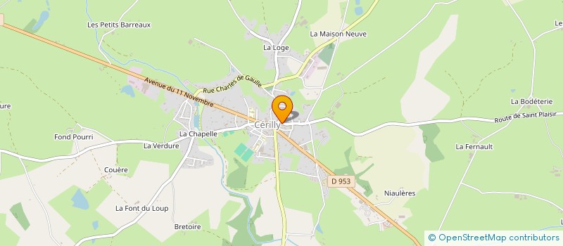 localisation de l'entreprise LE ROUETTON  CERILLY