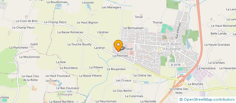 localisation de l'entreprise LE ROUGAILLEUR  SAINT-AUBIN-D'AUBIGNE