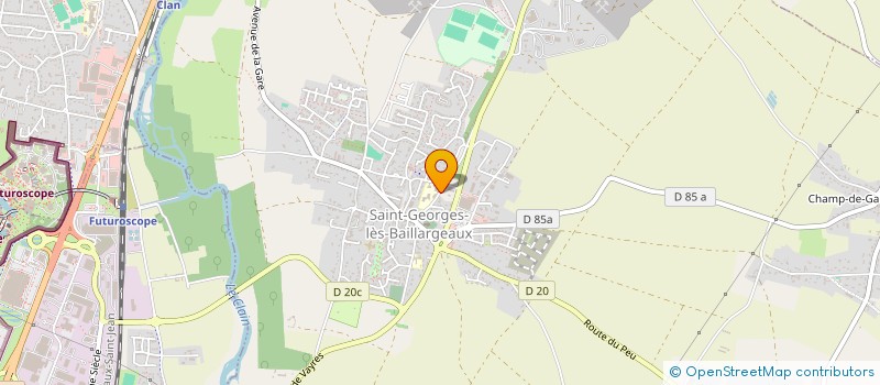 localisation de l'entreprise LE ROUGE BASILIC à SAINT-GEORGES-LES-BAILLARGEAUX