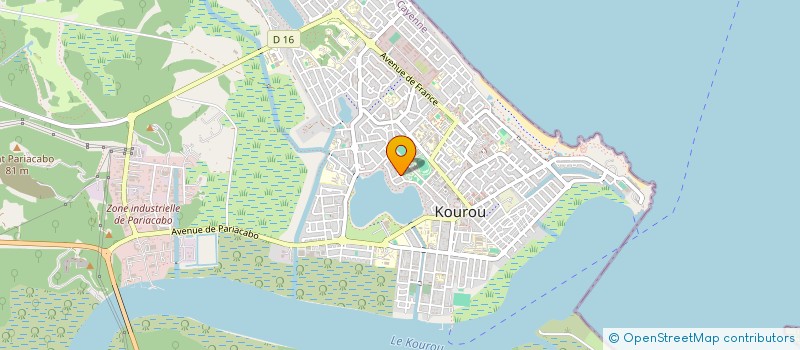 localisation de l'entreprise LE ROUGE ET NOIR à KOUROU