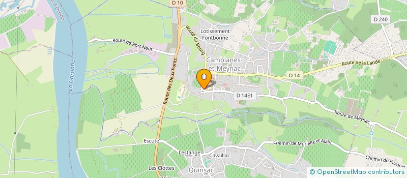 localisation de l'entreprise LE ROUGE-GORGE  CAMBLANES-ET-MEYNAC