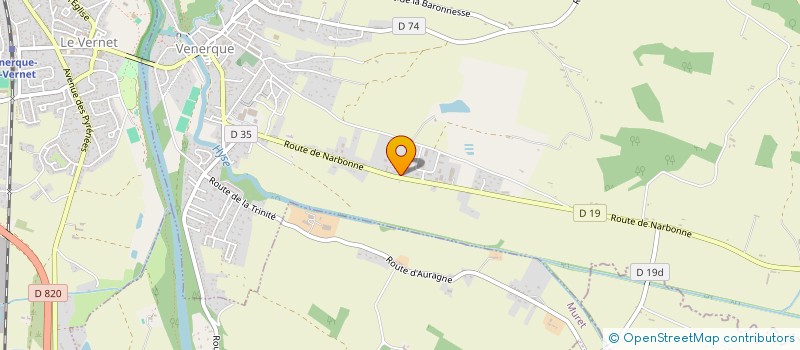 localisation de l'entreprise LE ROULIER à VENERQUE