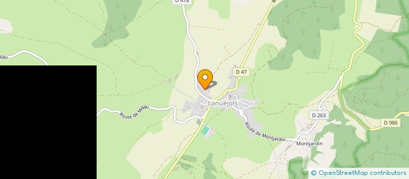 localisation de l'entreprise LE ROUQUET  LANUEJOLS