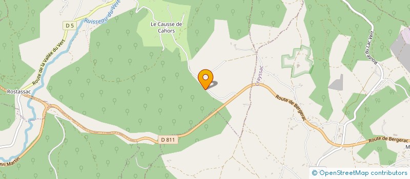 localisation de l'entreprise LE ROUQUET  SAINT-MEDARD