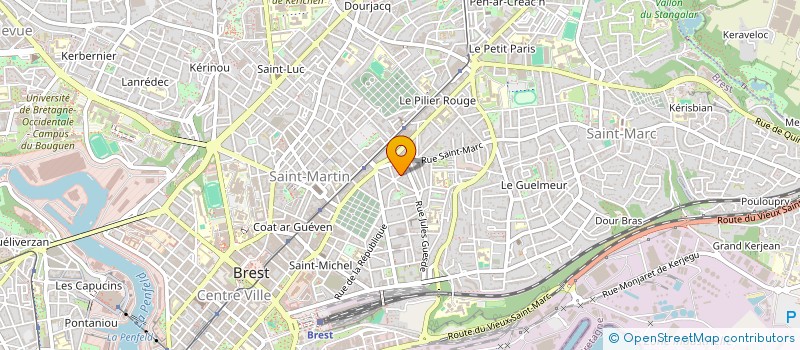 localisation de l'entreprise LE ROUSIC KERBRAT INDIVISION à BREST