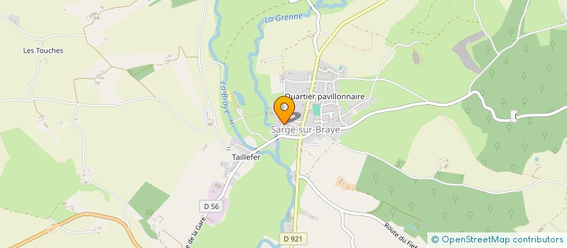 localisation de l'entreprise LE ROUSSARD  SARGE-SUR-BRAYE