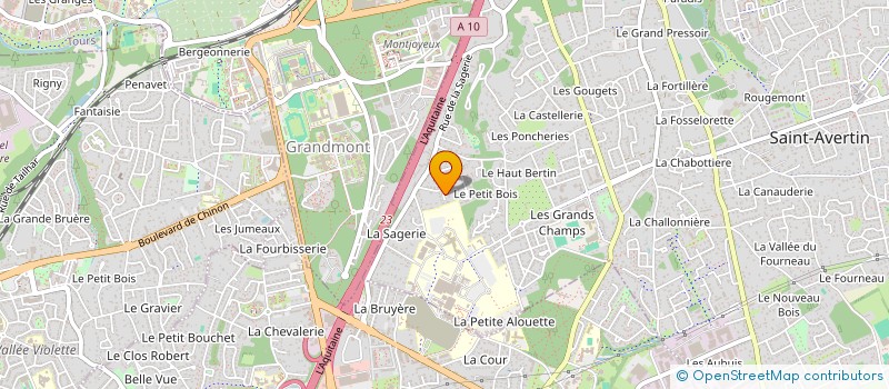 localisation de l'entreprise LE ROUSSEAU-LE LAY  SAINT-AVERTIN