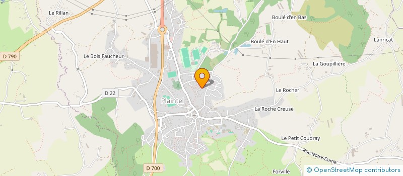 localisation de l'entreprise LE ROUSSEAU PLOMBERIE CHAUFFAGE ELECTRICITE à PLAINTEL