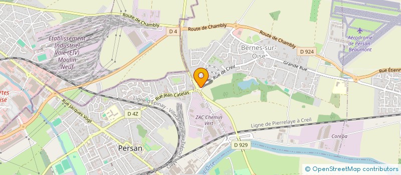 localisation de l'entreprise LE ROUTIER  BERNES-SUR-OISE