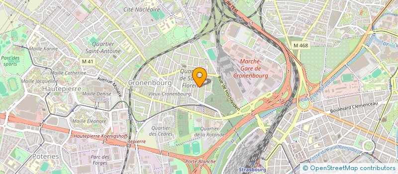 localisation de l'entreprise LE ROUTIER D'EUROPE à STRASBOURG