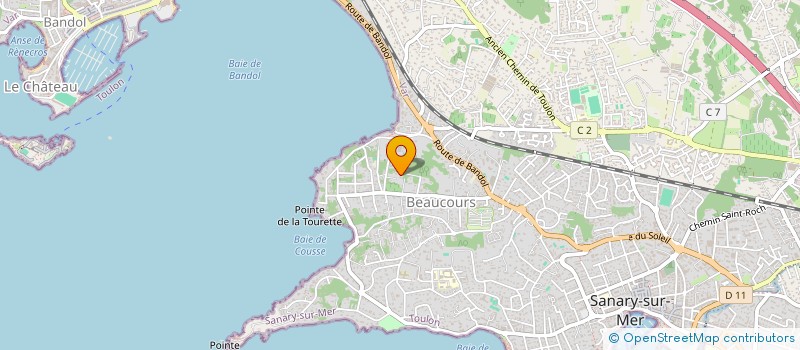 localisation de l'entreprise LE ROUVE à SANARY-SUR-MER