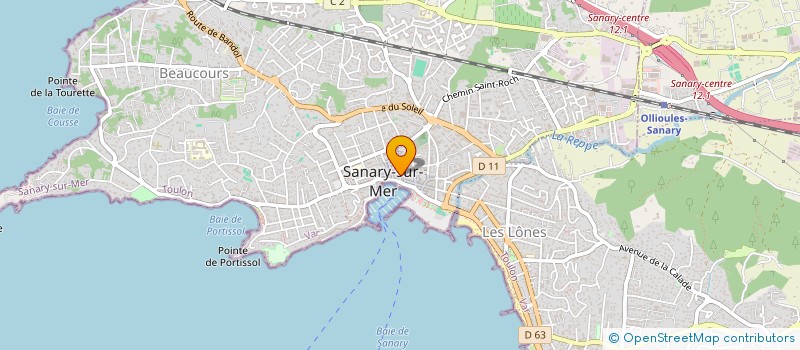localisation de l'entreprise LE ROUVEAU à SANARY-SUR-MER