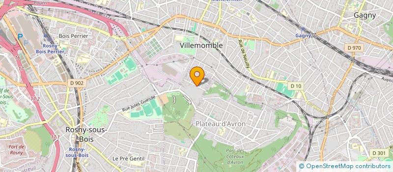 localisation de l'entreprise LE ROUVRE à ROSNY-SOUS-BOIS