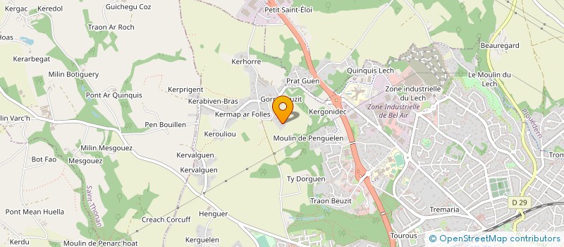 localisation de l'entreprise LE ROUX  LA MARTYRE