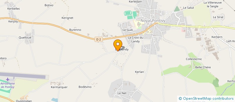localisation de l'entreprise LE ROUX à NOYAL-PONTIVY