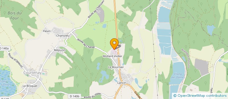 localisation de l'entreprise LE ROUX  VEZERONCE-CURTIN