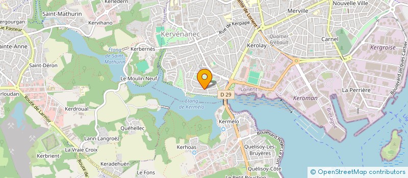 localisation de l'entreprise LE ROUX à LORIENT