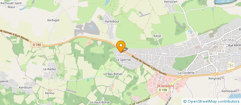 localisation de l'entreprise LE ROUX  SARZEAU