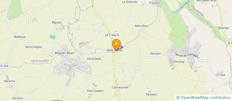 localisation de l'entreprise LE ROUX à PLOUZEVEDE