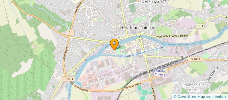 localisation de l'entreprise LE ROUX  CHATEAU-THIERRY