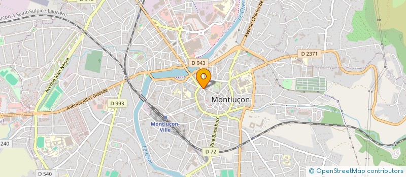 localisation de l'entreprise LE ROUX CHOCOLATIER  MONTLUCON