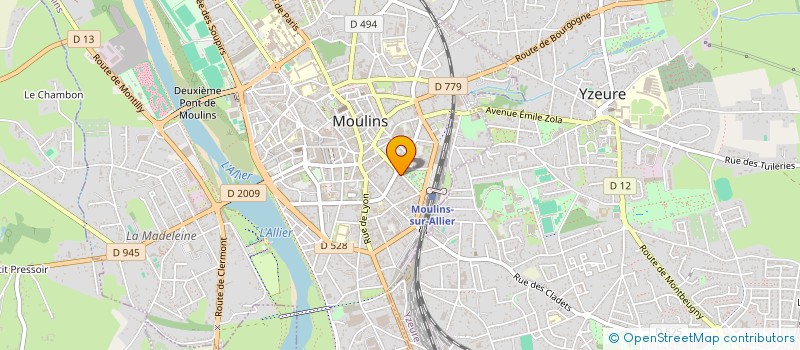 localisation de l'entreprise LE ROUX ET COMPAGNIE à MOULINS