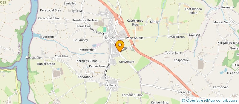 localisation de l'entreprise LE ROUX G  HENVIC