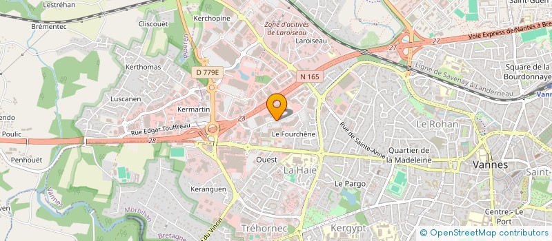 localisation de l'entreprise LE ROUX HOLDING à VANNES