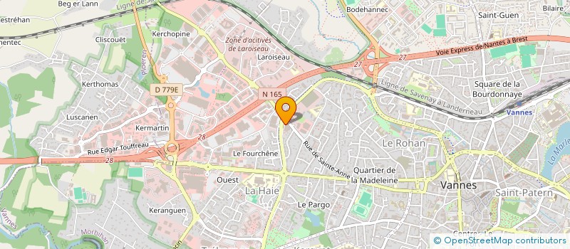 localisation de l'entreprise LE ROUX IMMO à VANNES