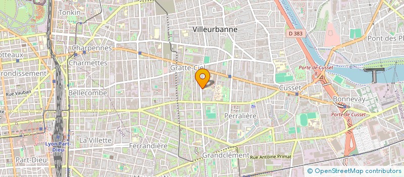 localisation de l'entreprise LE ROUX-LE VERGE INDIVISION  VILLEURBANNE