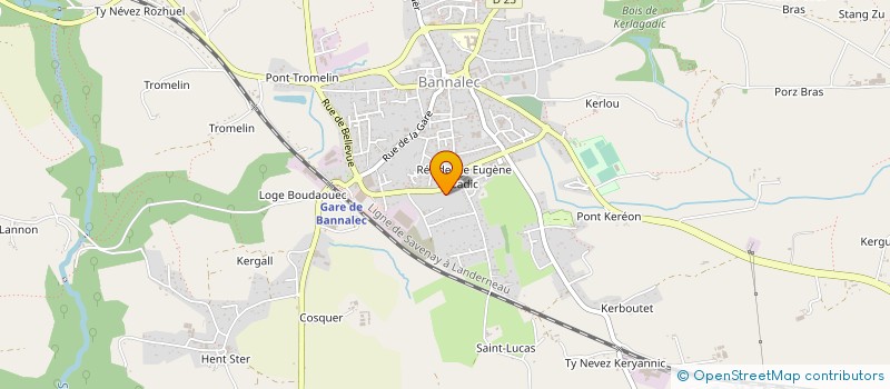 localisation de l'entreprise LE ROUZO  BANNALEC