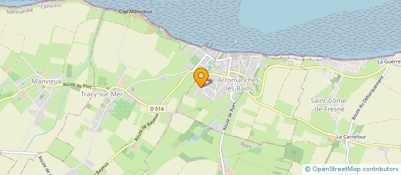 localisation de l'entreprise LE ROYAL 14  ARROMANCHES-LES-BAINS