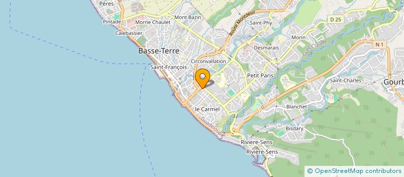 localisation de l'entreprise LE ROYAL à BASSE-TERRE
