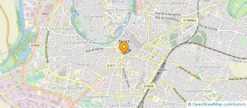 localisation de l'entreprise LE ROYAL à NIORT