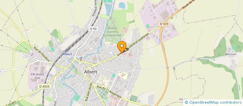 localisation de l'entreprise LE ROYAL ALBERT à ALBERT