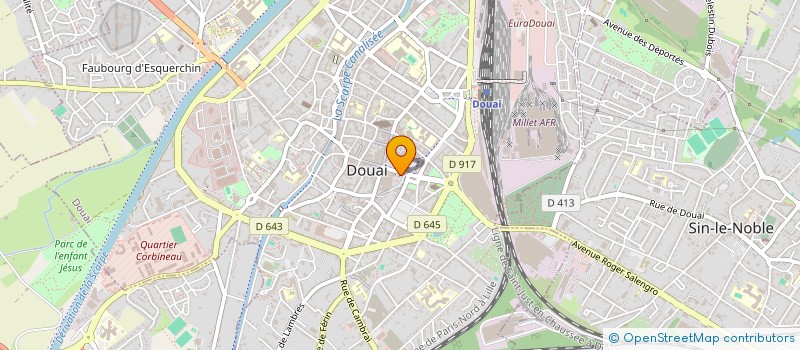 localisation de l'entreprise LE ROYAL D'ASIE à DOUAI