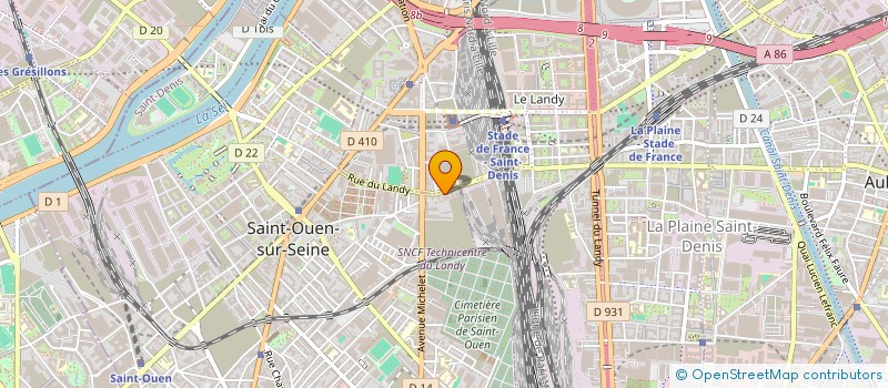 localisation de l'entreprise LE ROYAL DE LA PLAINE à SAINT-OUEN-SUR-SEINE