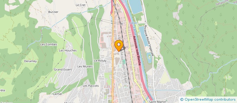 localisation de l'entreprise LE ROYAL STRATON à SALLANCHES