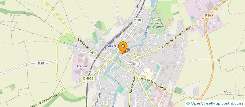 localisation de l'entreprise LE ROYAUME D'AIMUL  ALBERT