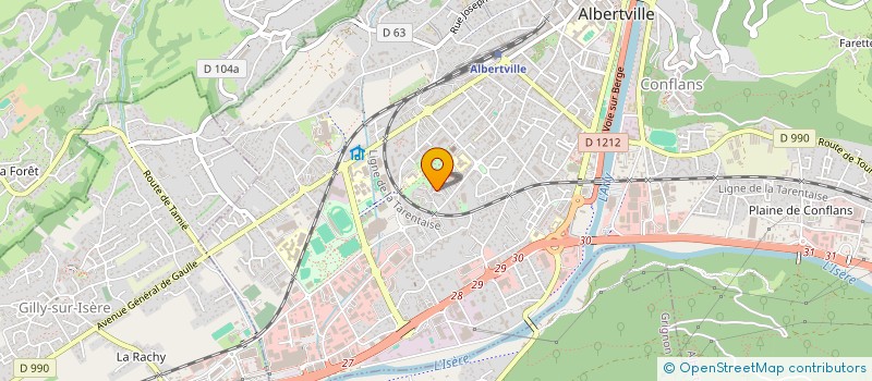 localisation de l'entreprise LE ROYAUME  DES CRO -MIGNONS  ALBERTVILLE